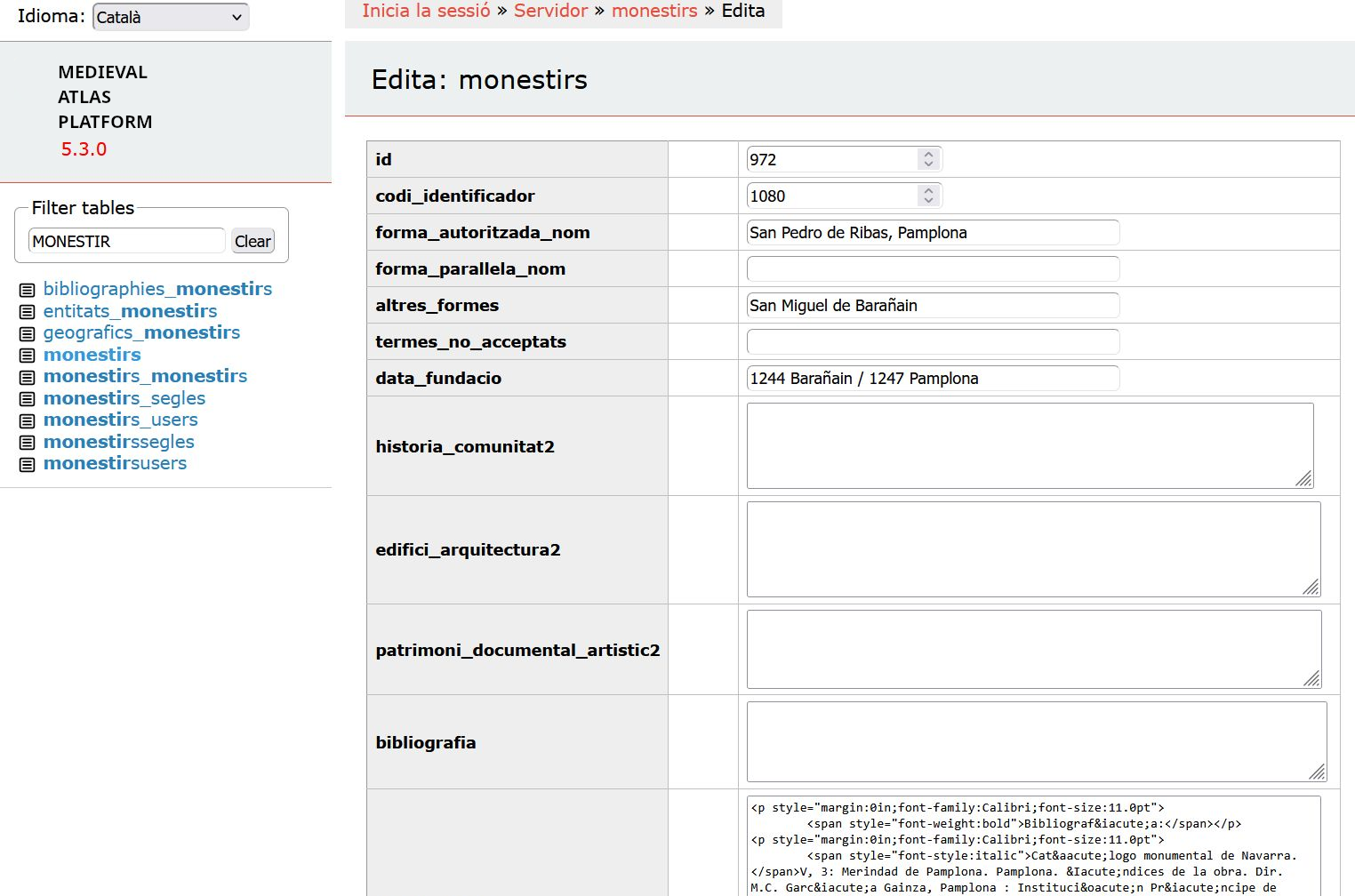 Bases de Dades de Projectes